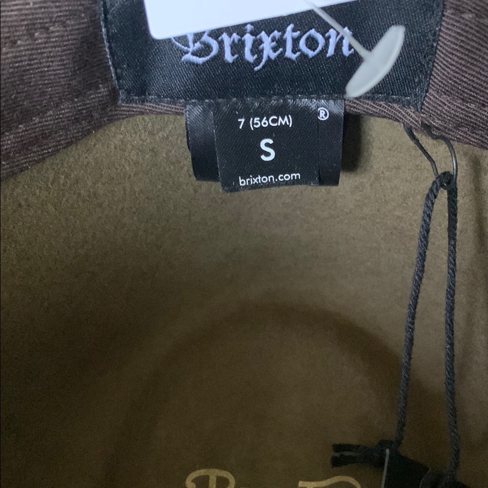 Brixton Classic Olive/Light Brown Wesley Fedora - Picture 4 of 5